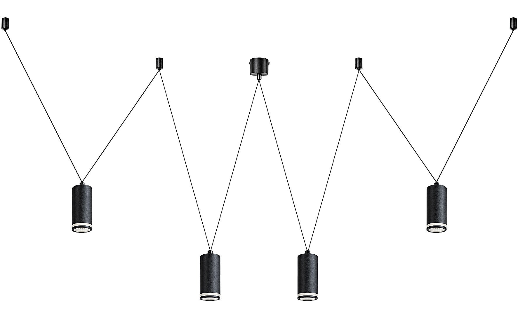 Lustra Rabalux Senobia Black 73038