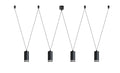 Lustra Rabalux Senobia Black 73038
