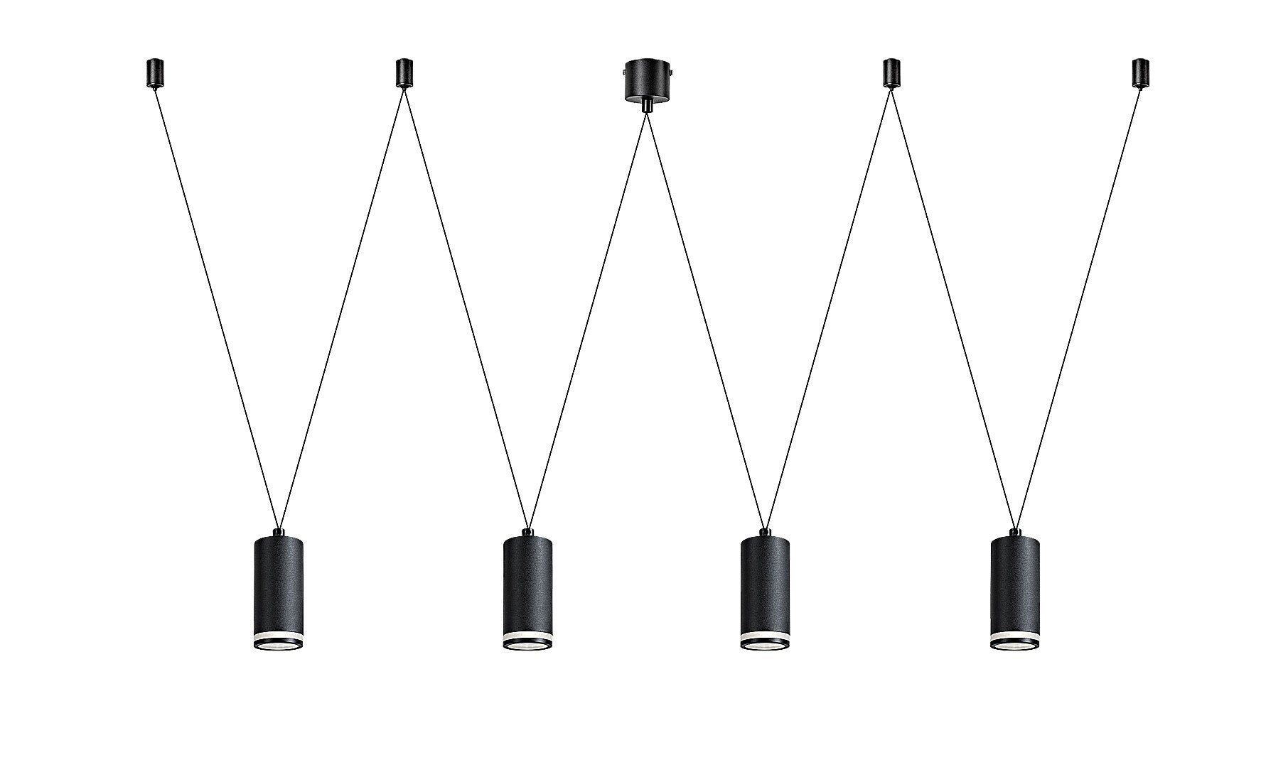 Lustra Rabalux Senobia Black 73038