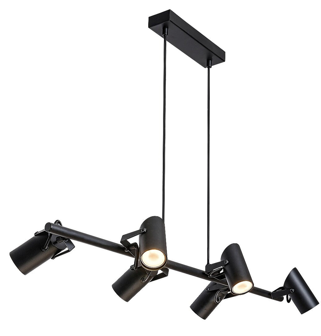 Lustra Rabalux Maximilian Mat Black 73045