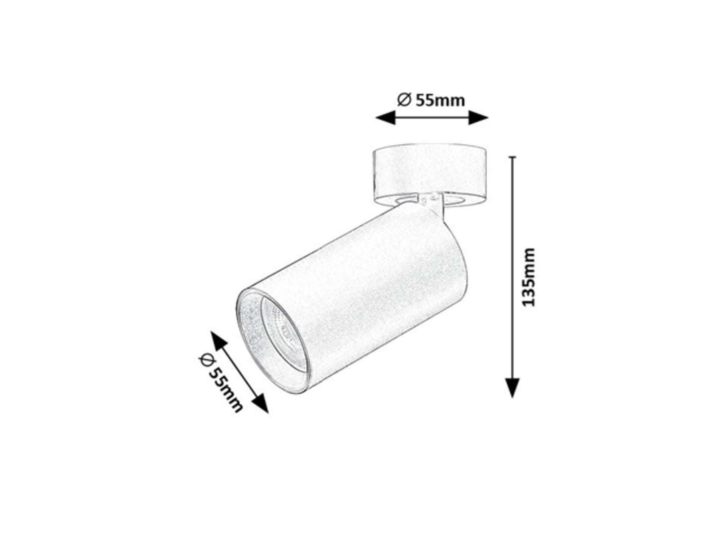 Spot aplicat reglabil Rabalux Yorli White 73085