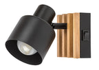 Aplica Rabalux Noxelle Mat Black Wood 73420