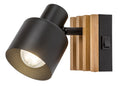 Aplica Rabalux Noxelle Mat Black Wood 73420