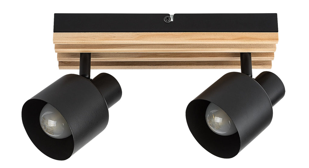 Plafoniera Rabalux Noxelle Mat Black Wood 73421