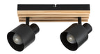 Plafoniera Rabalux Noxelle Mat Black Wood 73421