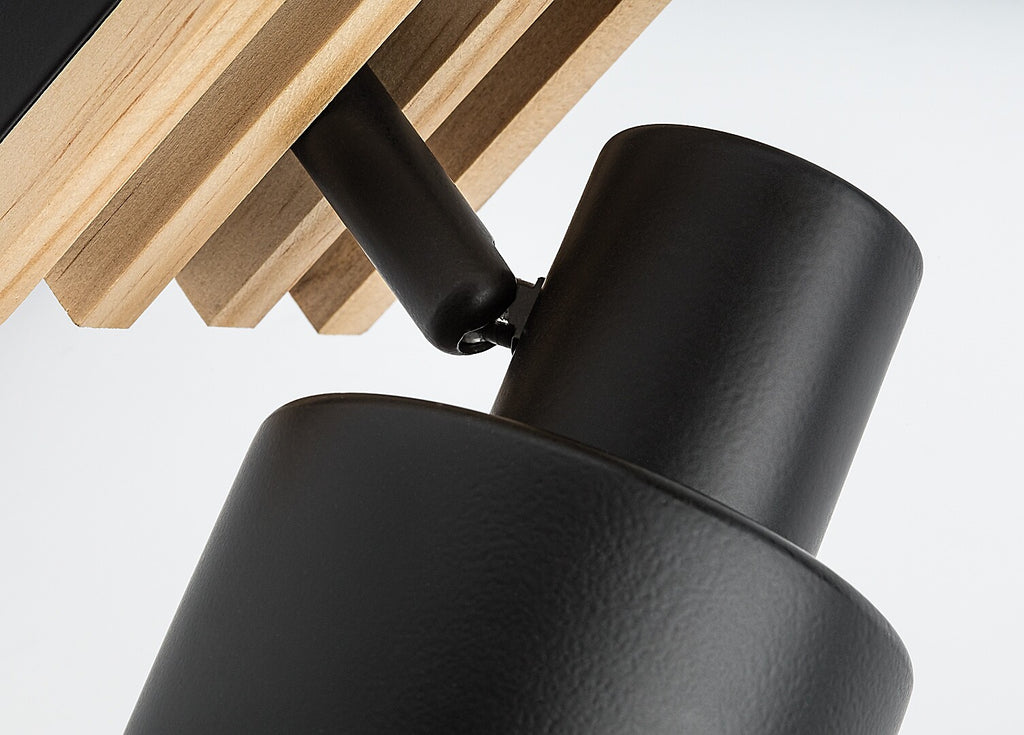 Plafoniera Rabalux Noxelle Mat Black Wood 73421