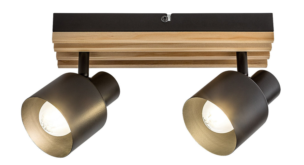 Plafoniera Rabalux Noxelle Mat Black Wood 73421