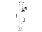 Lampadar Rabalux Ricardo Black 74025