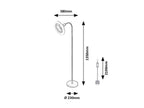 Lampadar cu ventilator Rabalux Venturo Black 74031