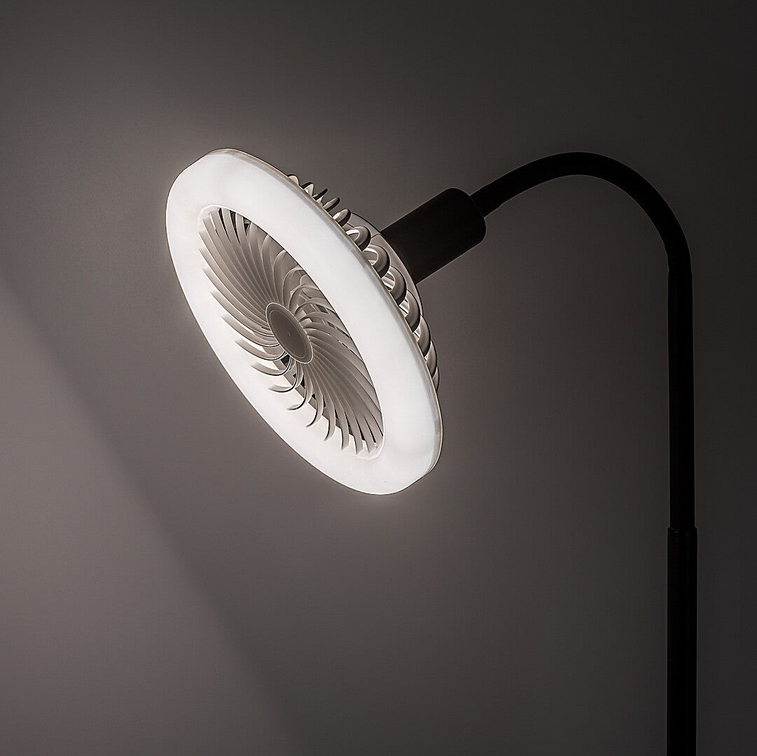 Lampadar cu ventilator Rabalux Venturo Black 74031