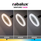 Lampadar cu ventilator Rabalux Venturo Black 74031