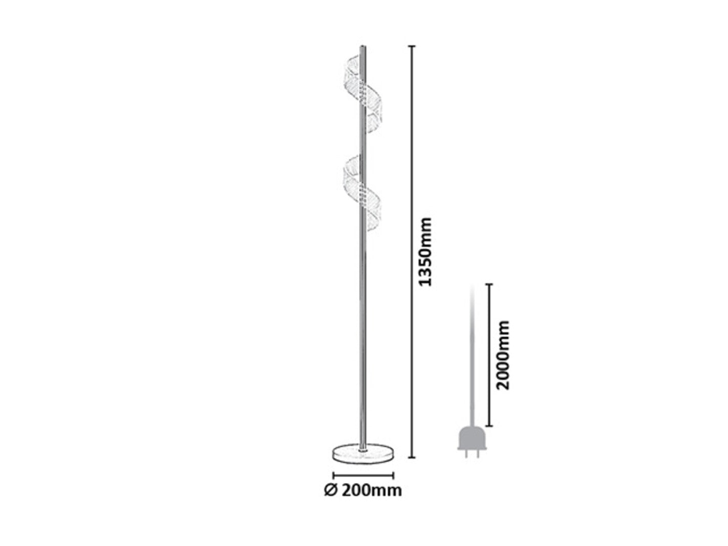 Lampadar Rabalux Zofrael Gold 74415