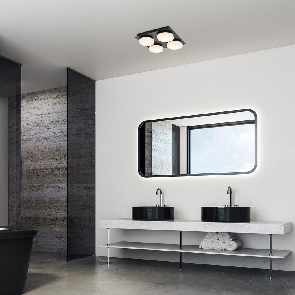 Plafoniera baie Rabalux Attichus Mat Black 75004