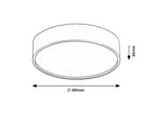 Plafoniera baie Rabalux Larcia Silver 75010