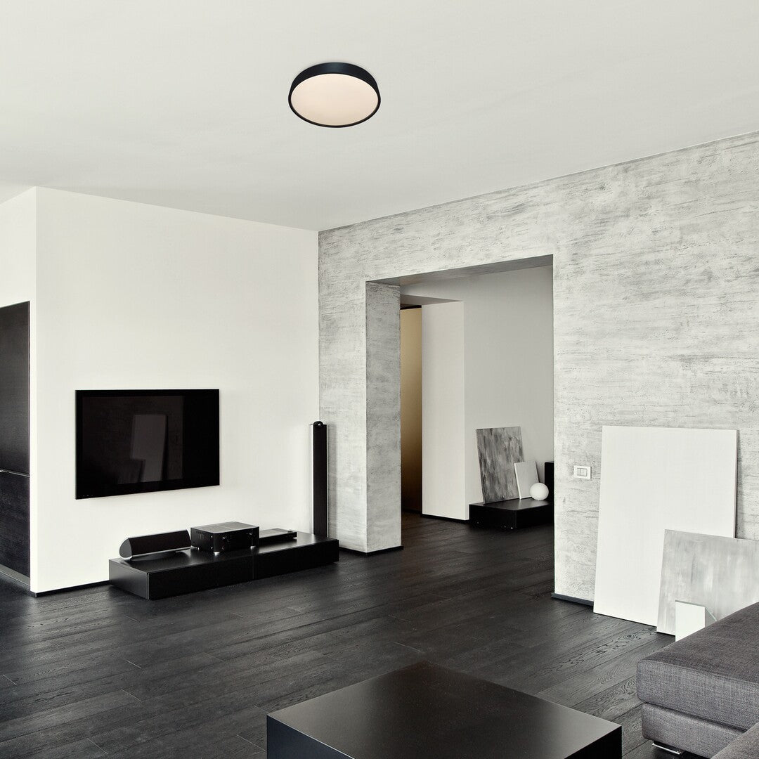 Plafoniera baie cu senzor Rabalux Larcia Black 75011