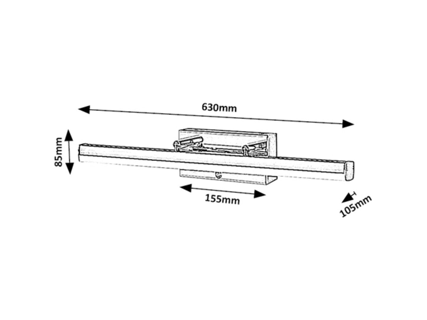 Aplica baie Rabalux Turgon Chrome 75017
