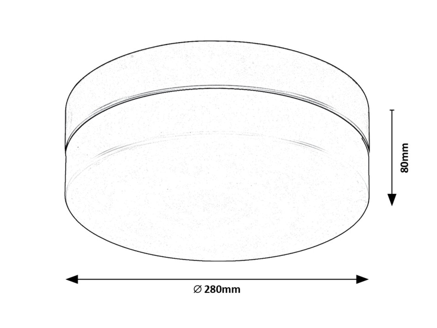 Plafoniera baie Rabalux Gaelo Black 75026