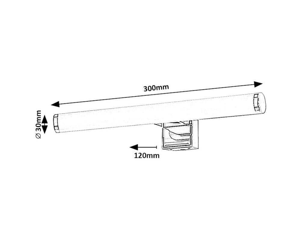 Aplica baie Rabalux Nour Chrome 75037