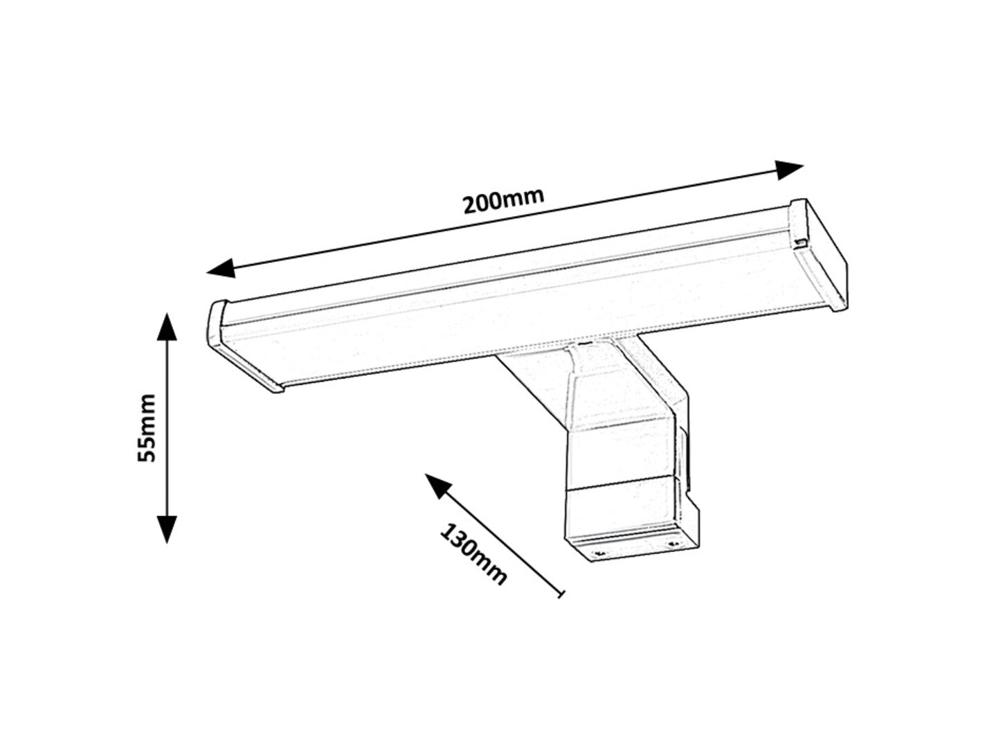Aplica baie Rabalux Levon Chrome 75039