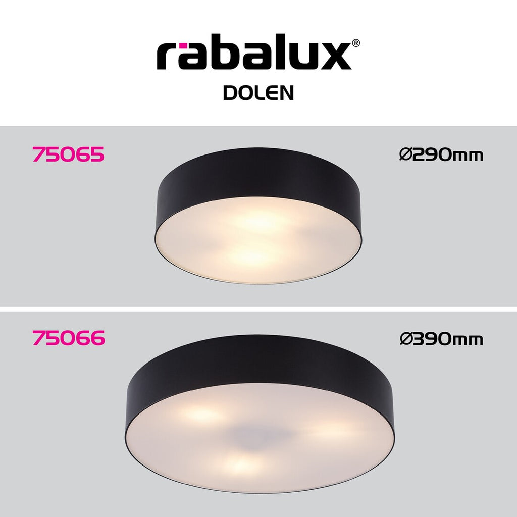 Plafoniera exterior Rabalux Dolen Black 75065