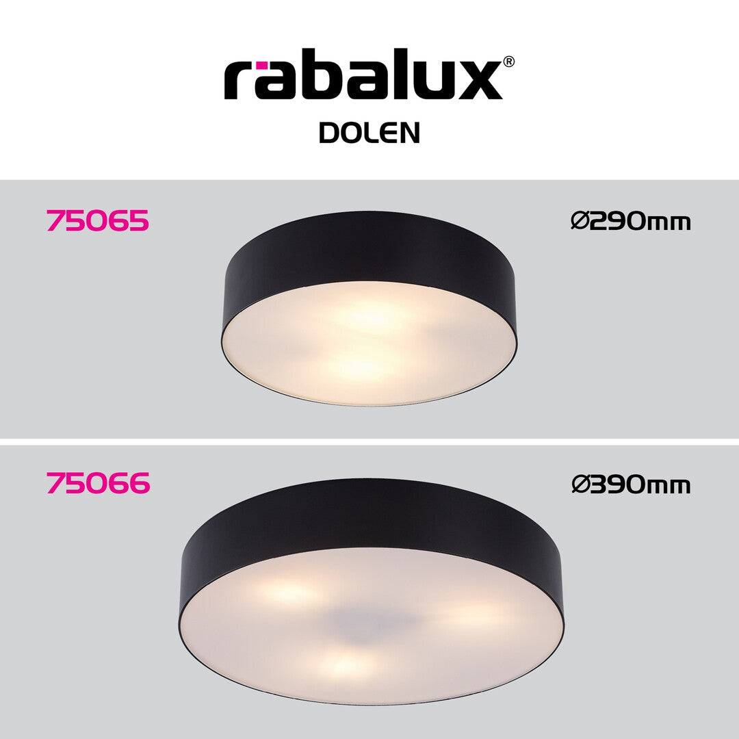 Plafoniera exterior Rabalux Dolen Black 75066