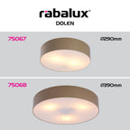 Plafoniera exterior Rabalux Dolen Gray Beige 75067