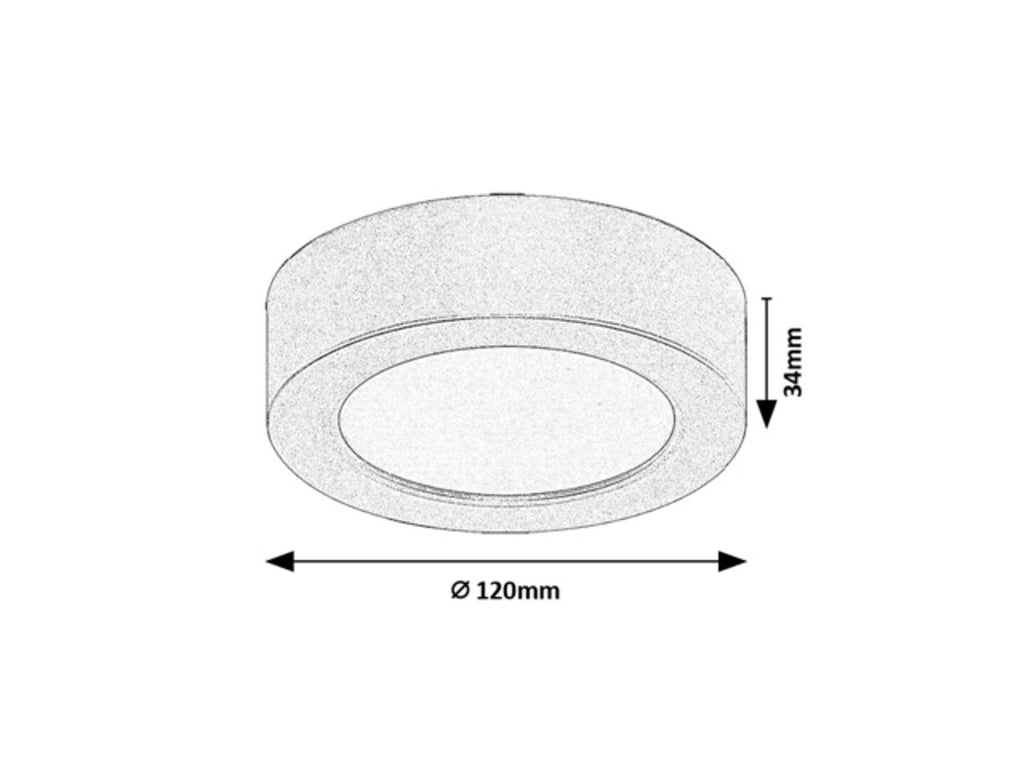 Plafoniera baie Rabalux Shaun Plus White 75071