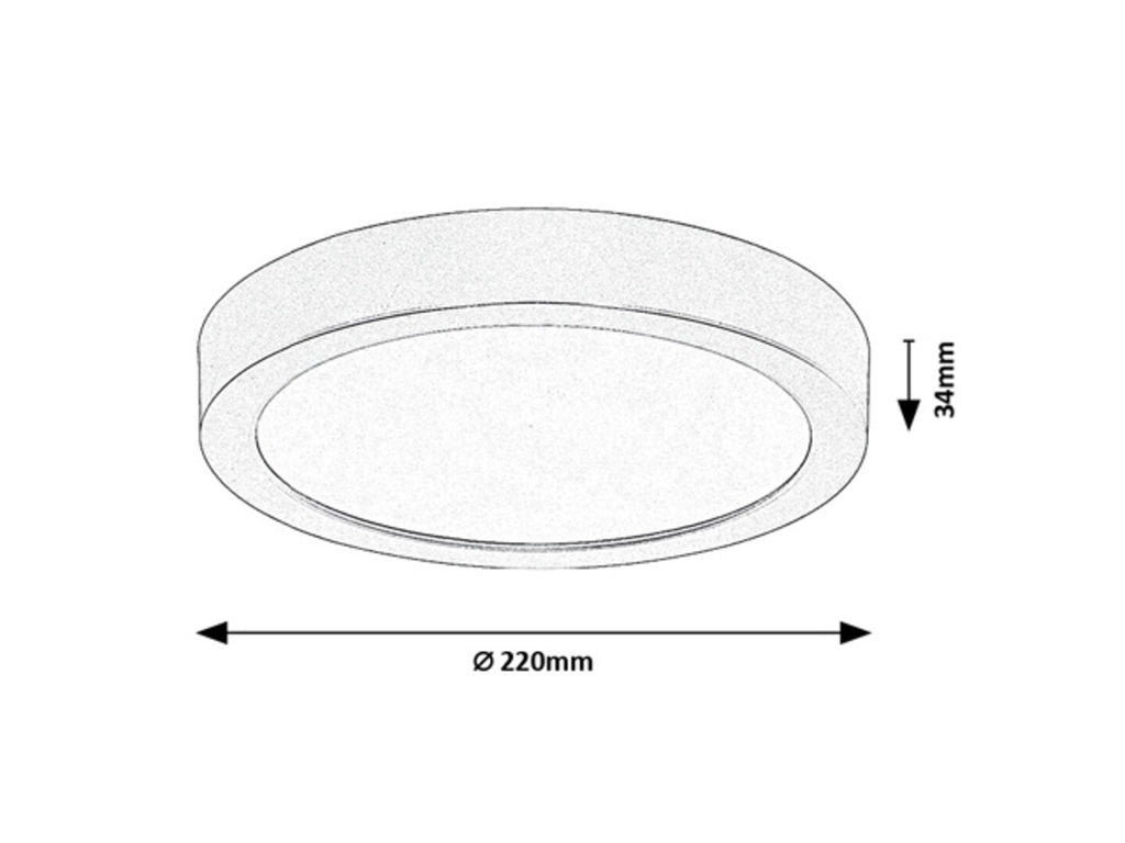 Plafoniera baie Rabalux Shaun Plus Black 75075