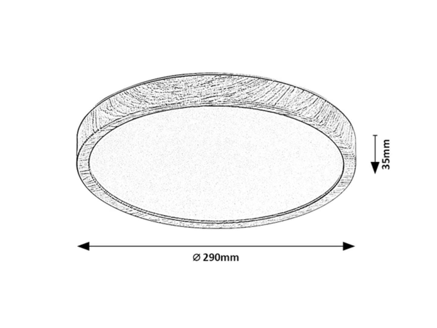 Plafoniera baie Rabalux Maurec Wood 75082