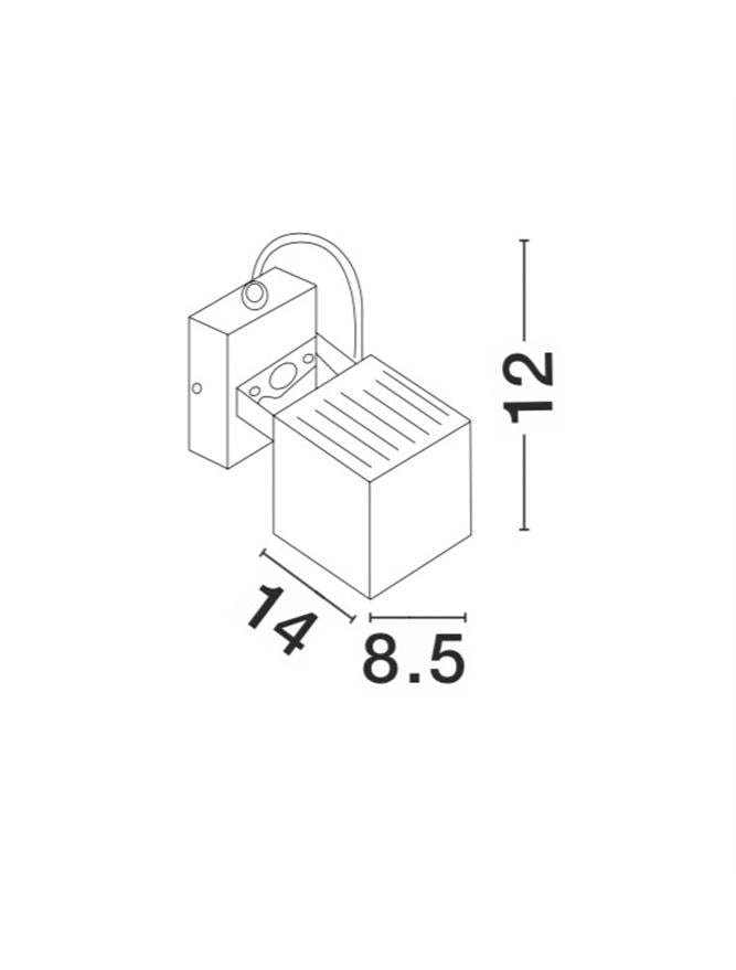 Aplica exterior  Nova Luce FOCUS 752470