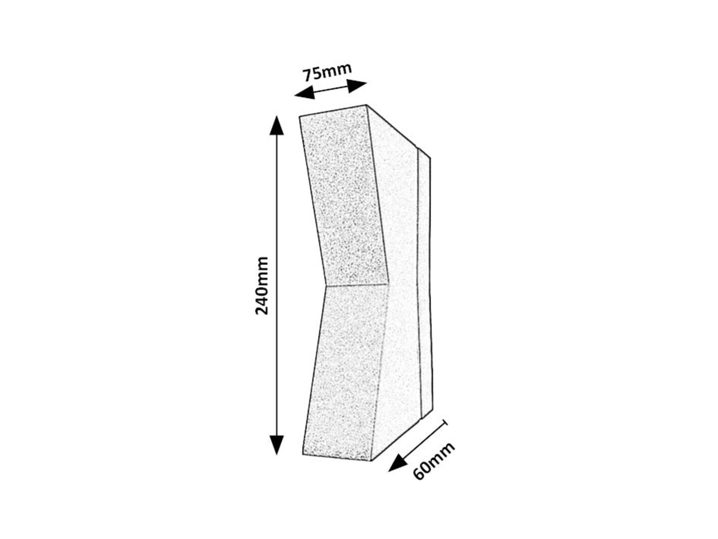 Aplica exterior Rabalux Temse Anthracite 77066