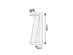 Aplica exterior Rabalux Bradu Brown 77068
