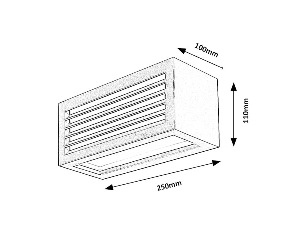 Aplica exterior Rabalux Lublin Black 77100
