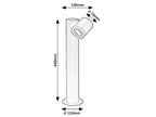 Stalp exterior Rabalux Enol Black 77112