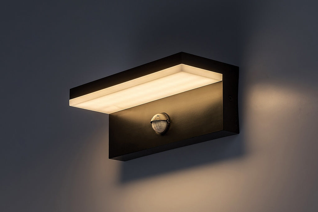 Aplica exterior cu senzor Rabalux Zaragoza Black 77115