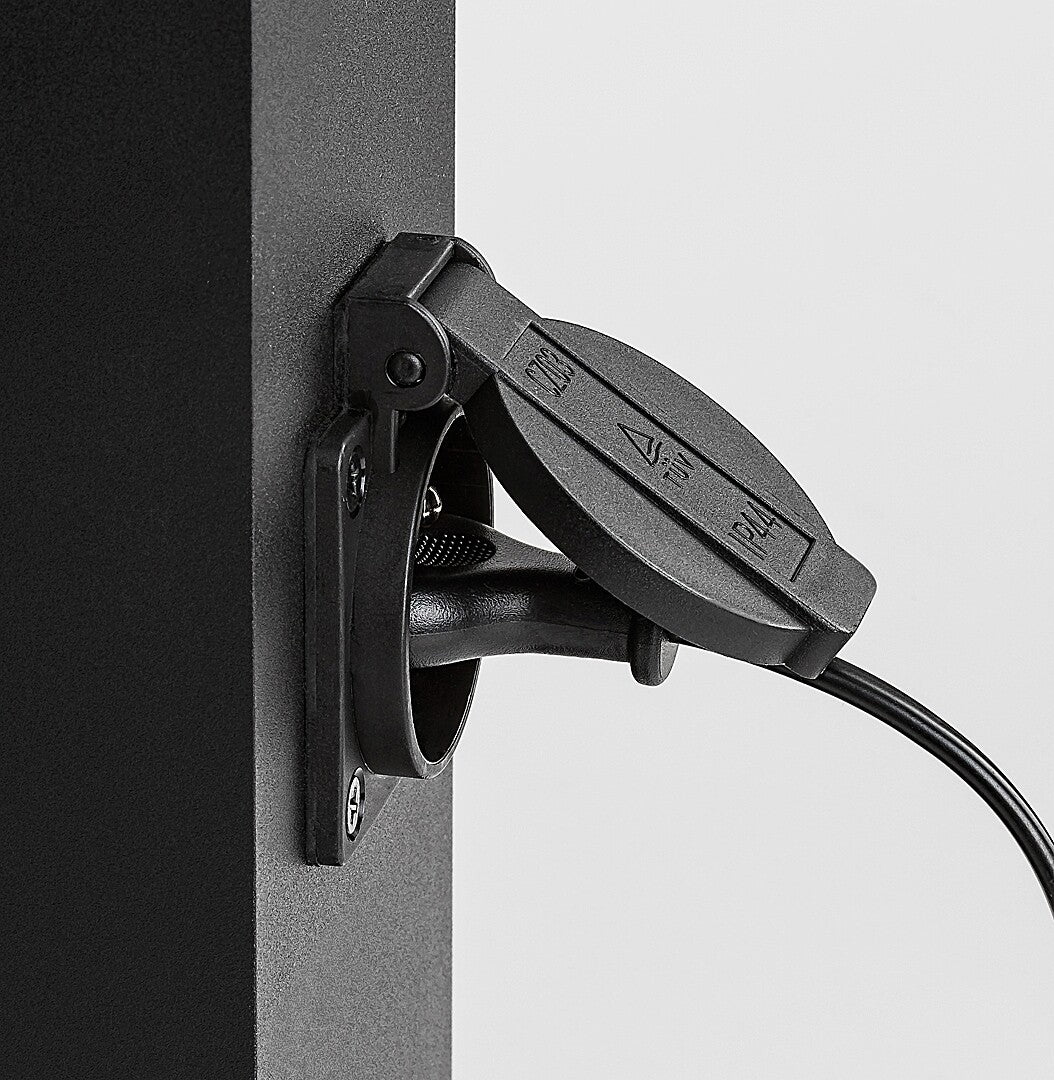 Stalp exterior cu priza Rabalux Ankara Anthracite 77122