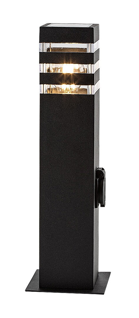 Stalp exterior cu priza Rabalux Ankara Anthracite 77122
