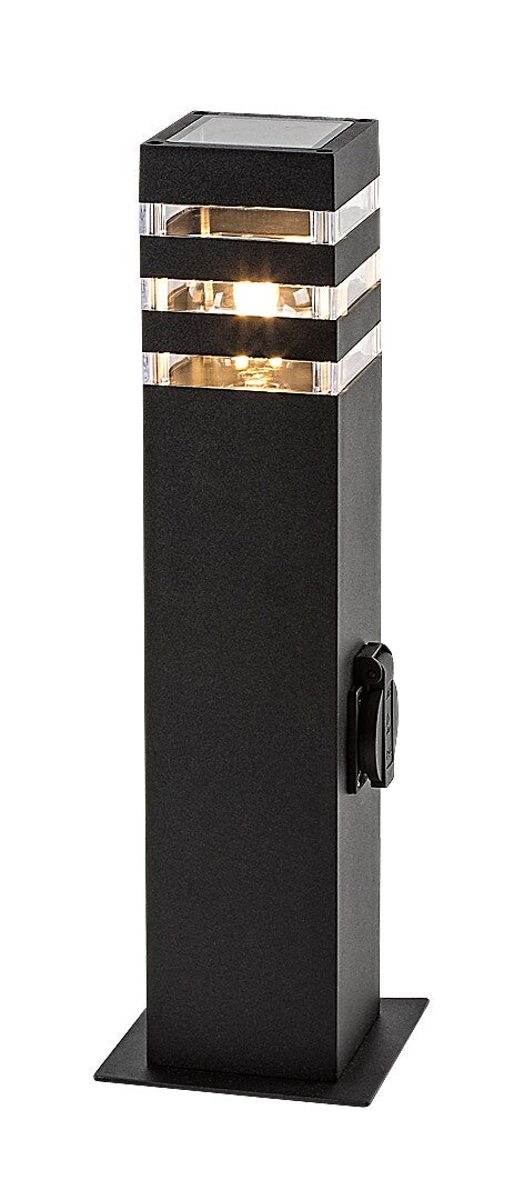 Stalp exterior cu priza Rabalux Ankara Anthracite 77122