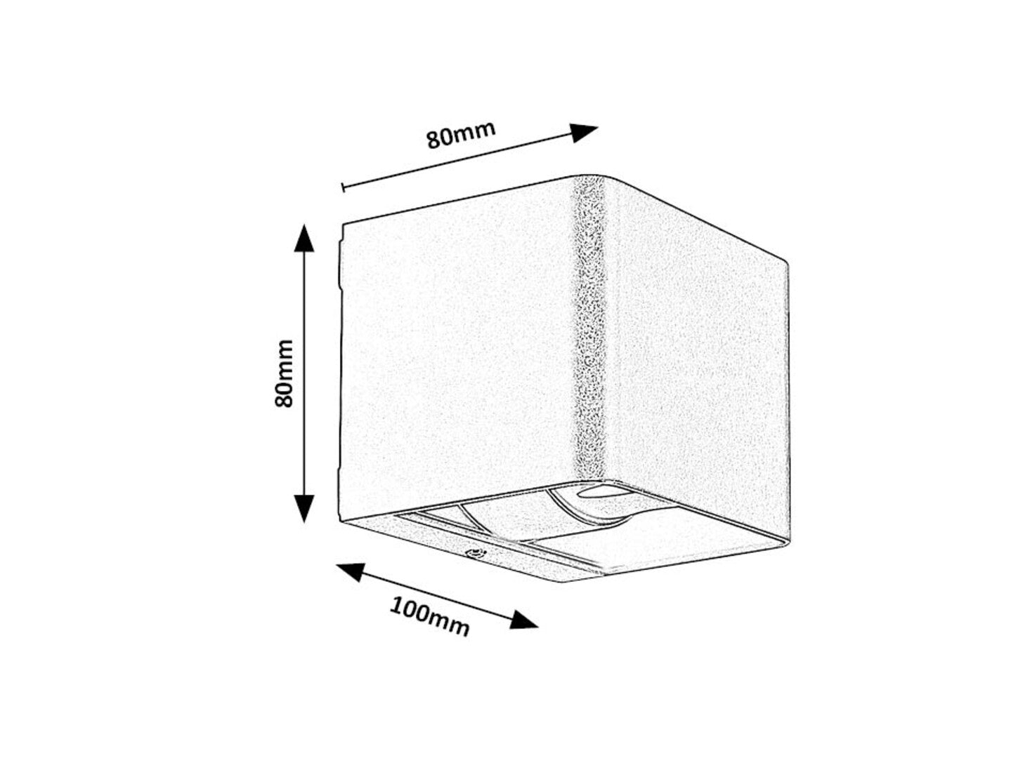 Aplica exterior Rabalux Hallstatt Anthracite 77168