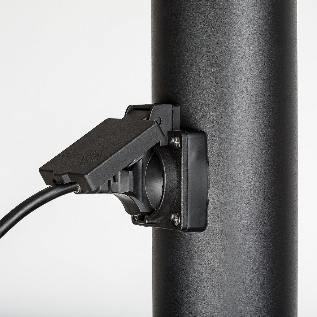 Stalp exterior cu priza Rabalux Black torch 77194
