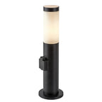 Stalp exterior cu priza Rabalux Black torch 77194