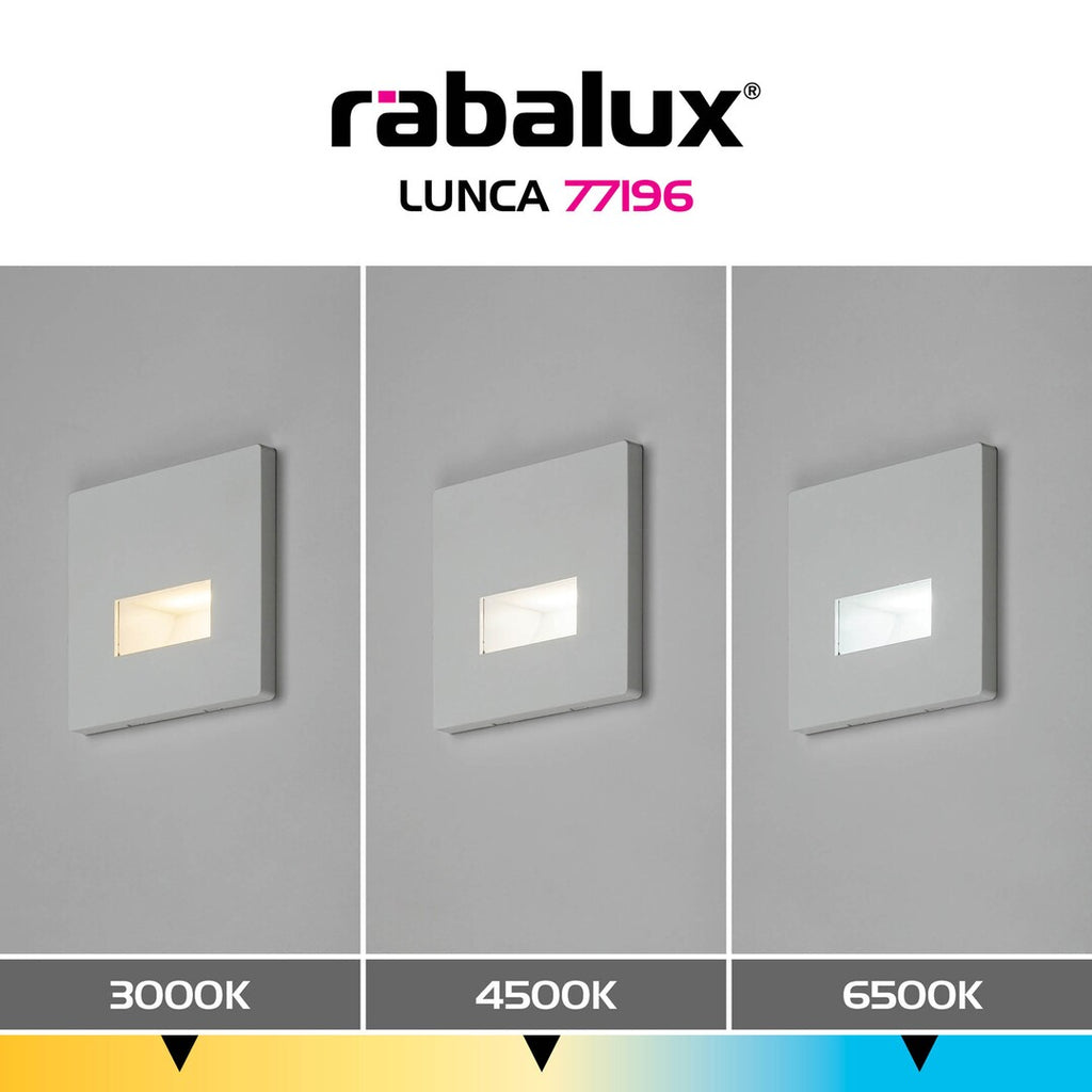 Spot incastrat trepte Rabalux Lunca White 77196