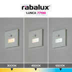Spot incastrat trepte Rabalux Lunca White 77198