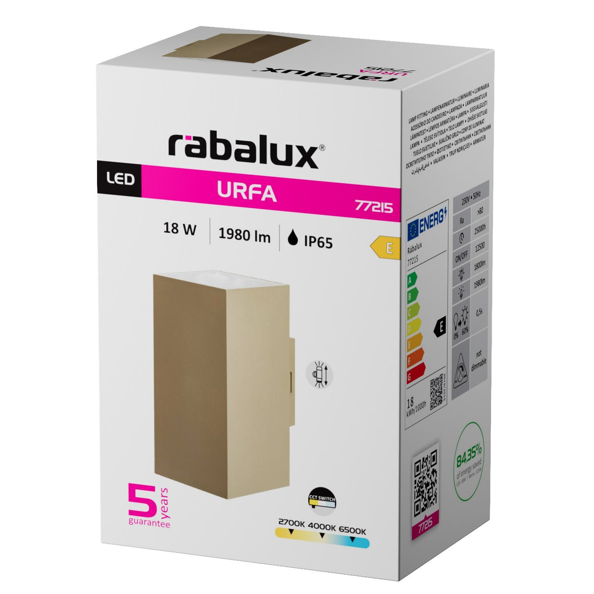 Aplica exterior Rabalux Urfa 77215