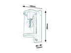 Aplica exterior cu senzor Rabalux Silistra Anthracite 7892