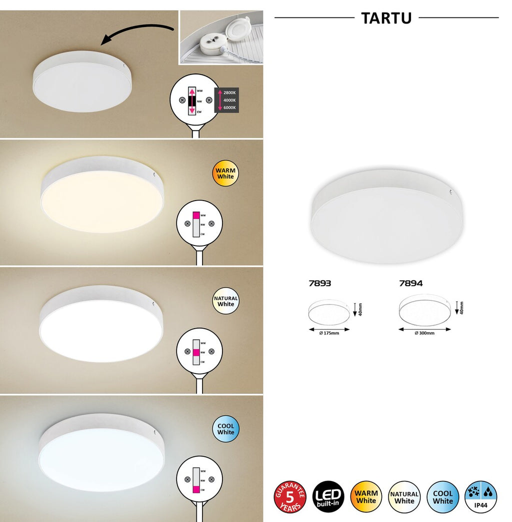 Plafoniera baie Rabalux Tartu White 7893