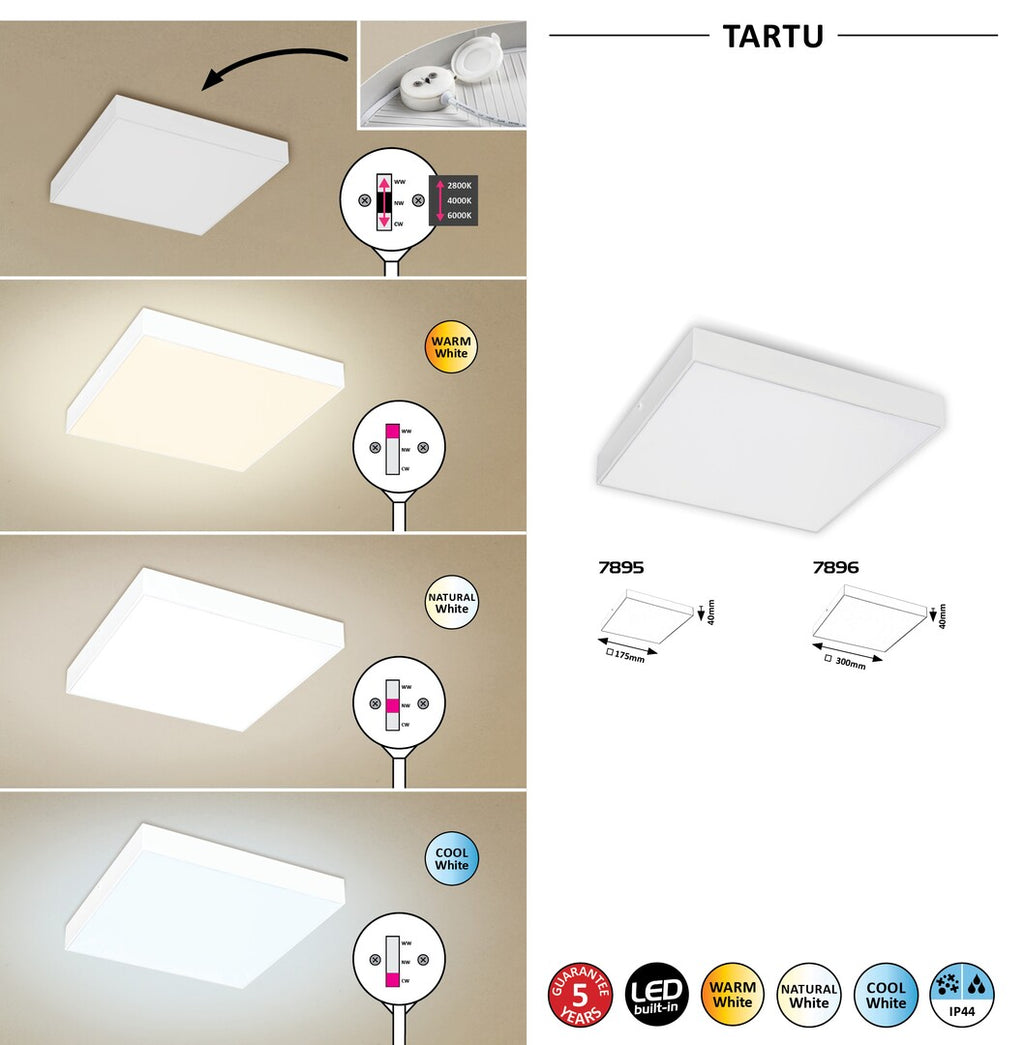 Plafoniera baie Rabalux Tartu White 7896