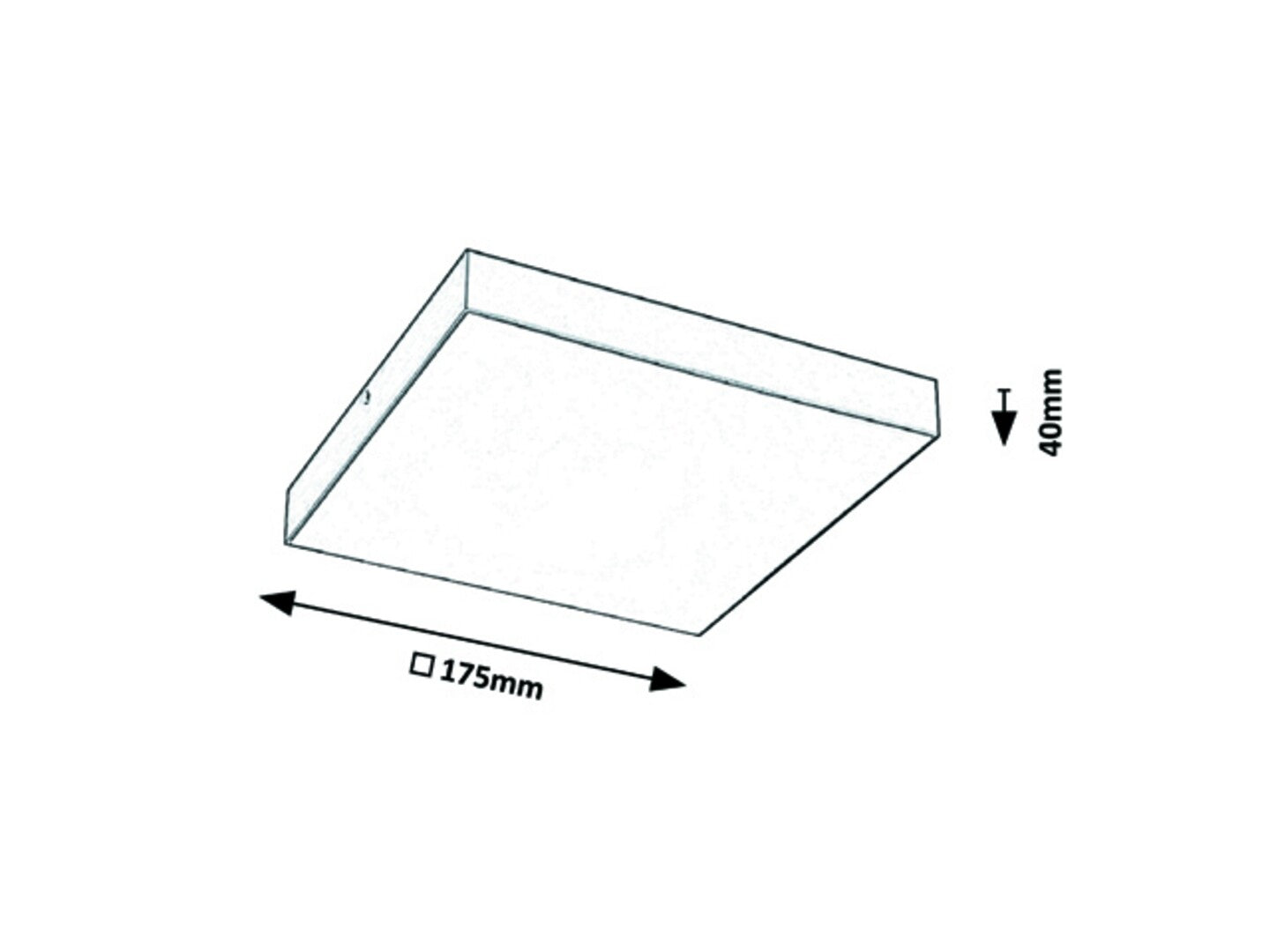 Plafoniera baie Rabalux Tartu Mat Black 7899