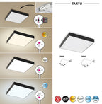 Plafoniera baie Rabalux Tartu Mat Black 7899