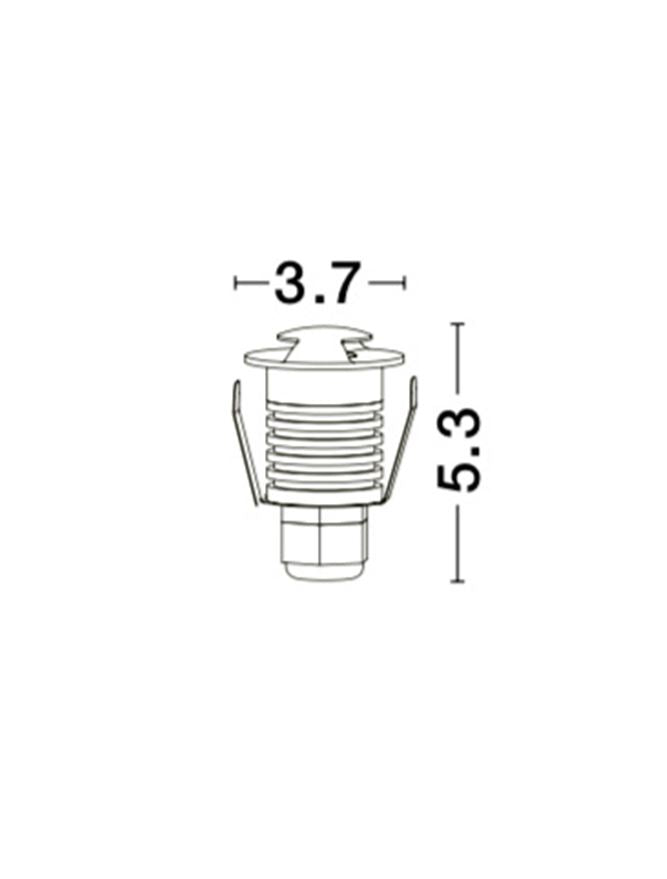 Spot incastrat exterior pardoseala Nova Luce BANG 8038801